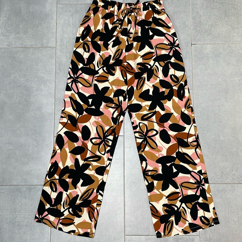 NWT Linen Wide Leg Pants